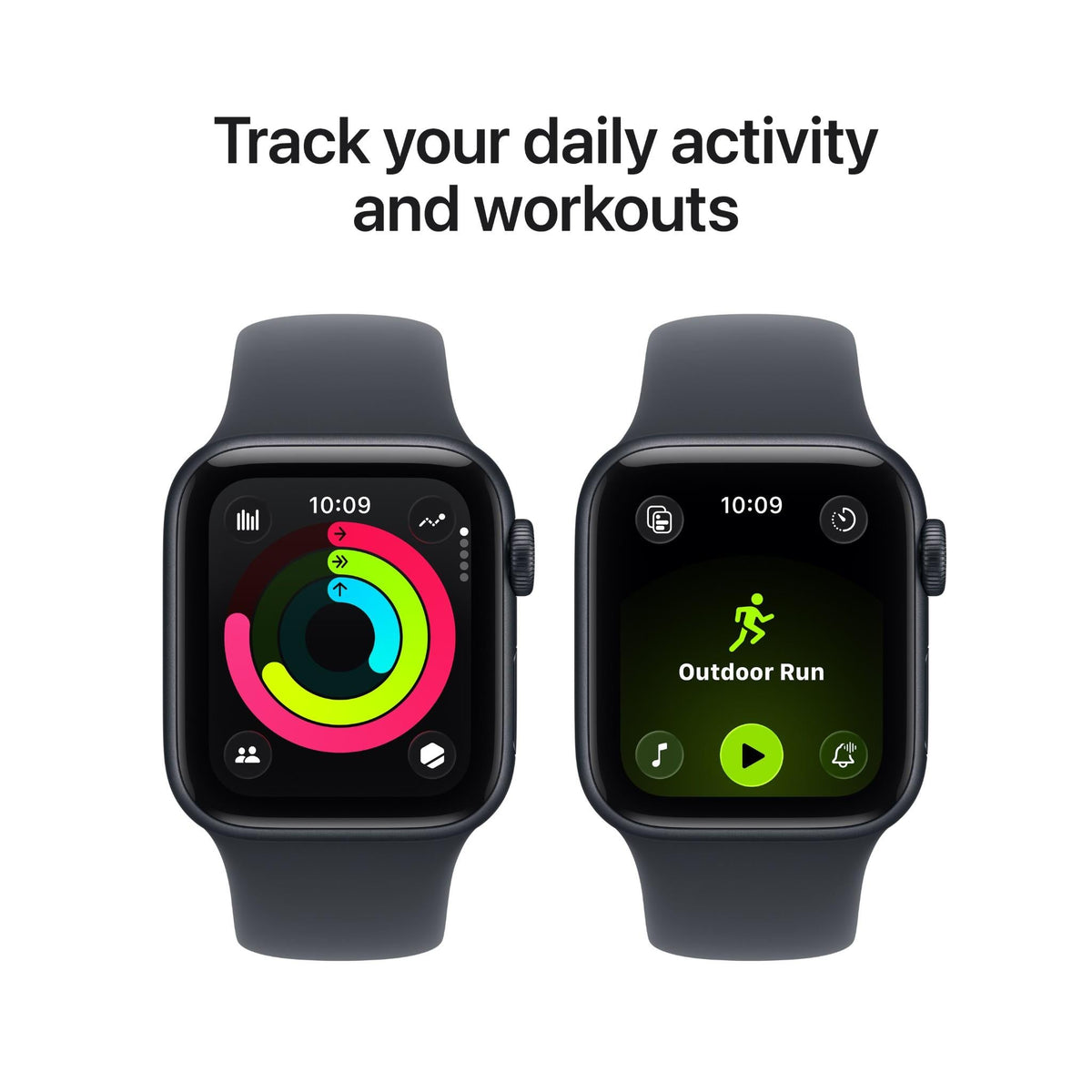 Apple Watch SE 3 40mm Midnight Aluminium Case GPS + Cellular Sport Band (S/M) [2025]