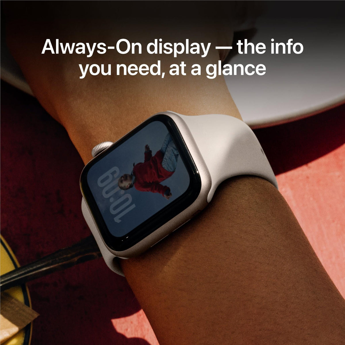 Apple Watch SE 3 44mm Starlight Aluminium Case GPS + Cellular Sport Band (S/M) [2025]