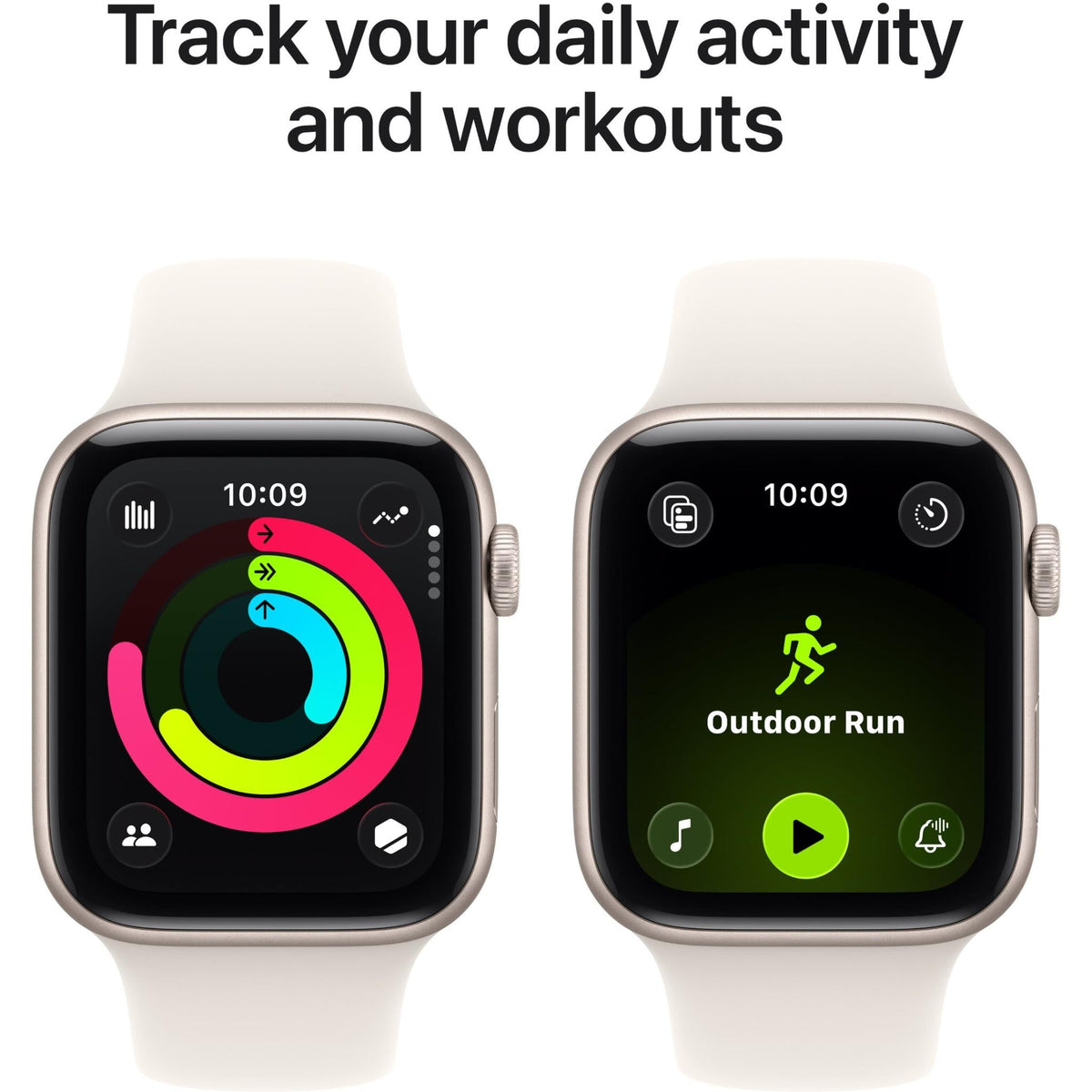Apple Watch SE 3 44mm Starlight Aluminium Case GPS + Cellular Sport Band (S/M) [2025]