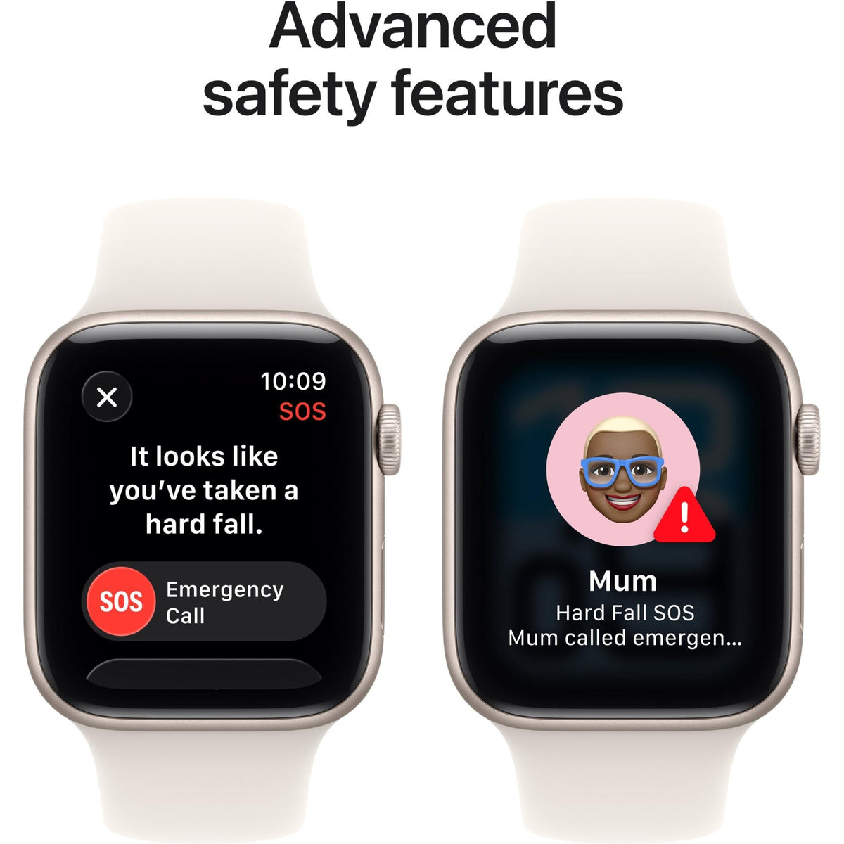 Apple Watch SE 3 44mm Starlight Aluminium Case GPS + Cellular Sport Band (S/M) [2025]