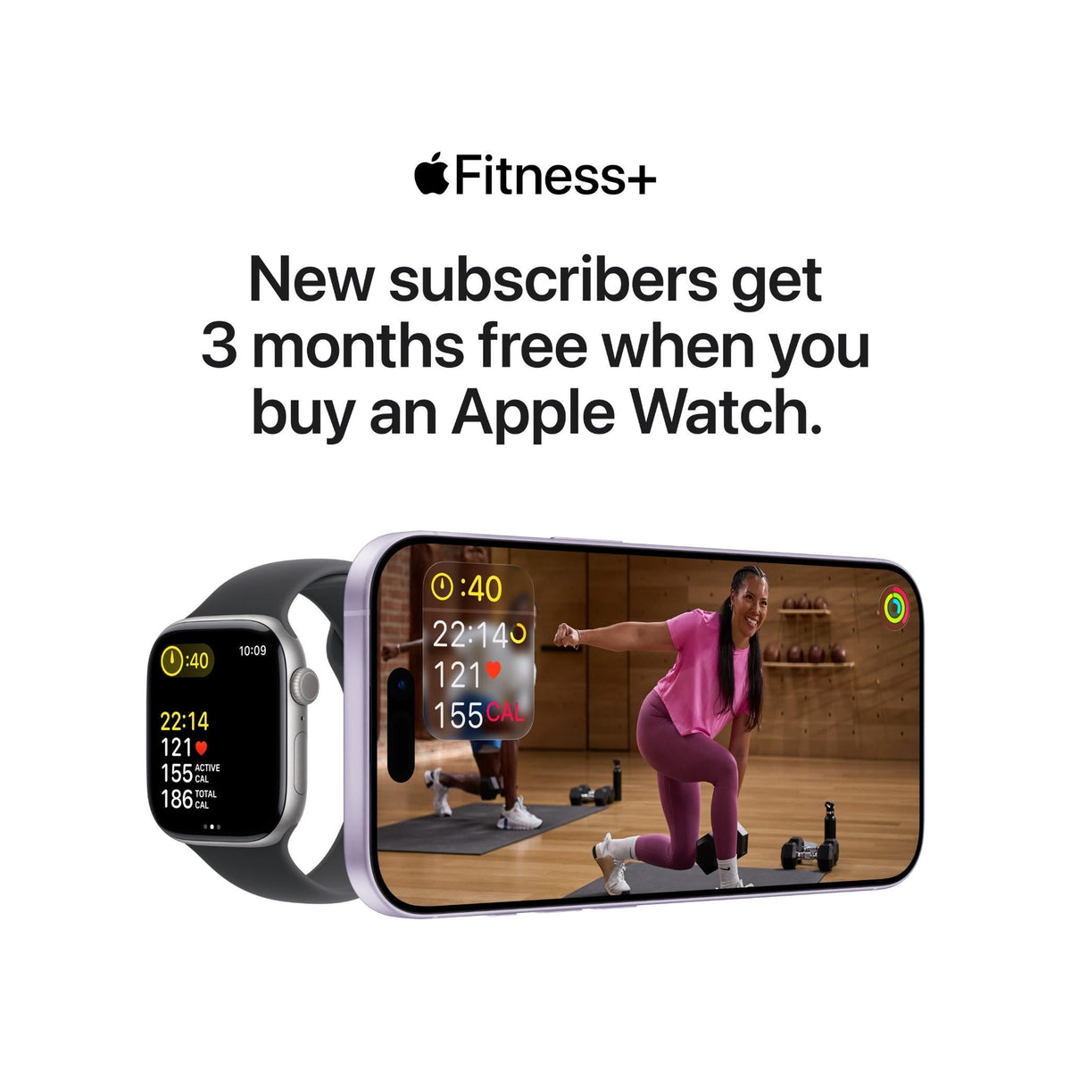 Apple Watch SE 3 44mm Midnight Aluminium Case GPS + Cellular Sport Band (M/L) [2025]