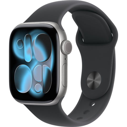 Apple Watch Series 11  42mm Space Grey Aluminium Case GPS Sport Band  (S/M) [Black]