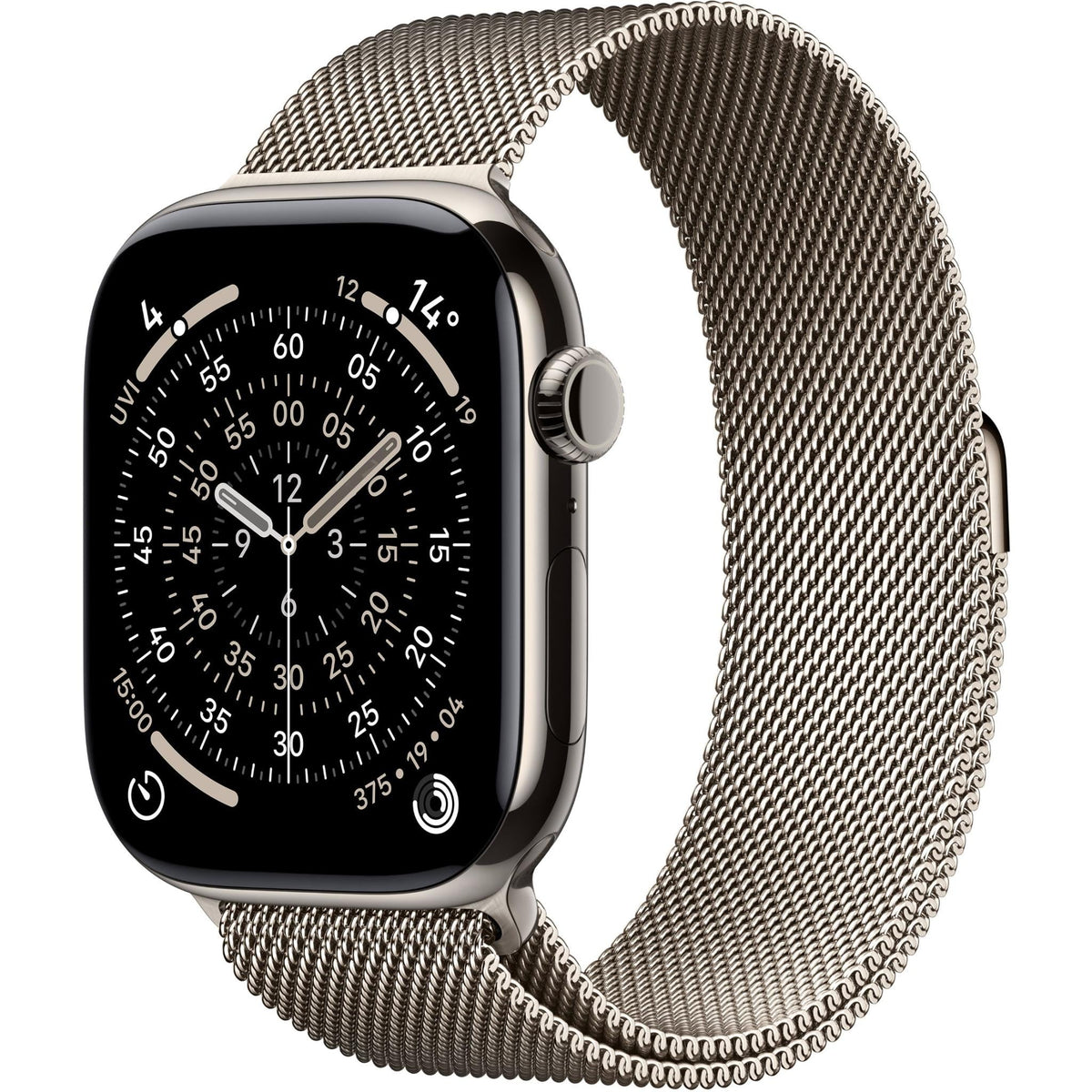 Apple Watch Series 11 46mm Natural Titanium Case GPS + Cellular Natural Milanese Loop (M/L)
