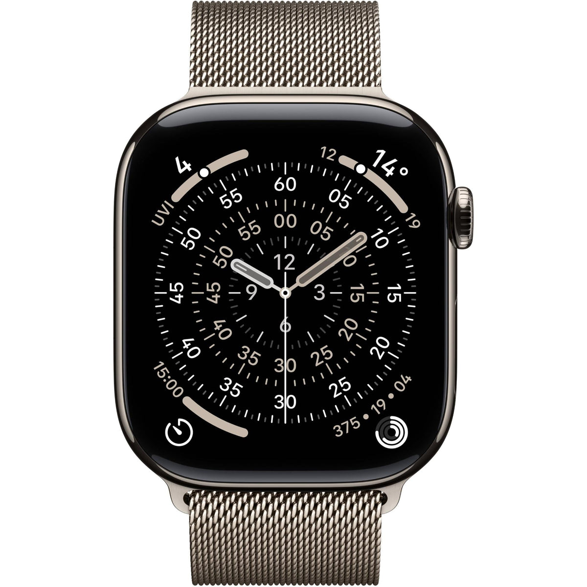 Apple Watch Series 11 46mm Natural Titanium Case GPS + Cellular Natural Milanese Loop (M/L)