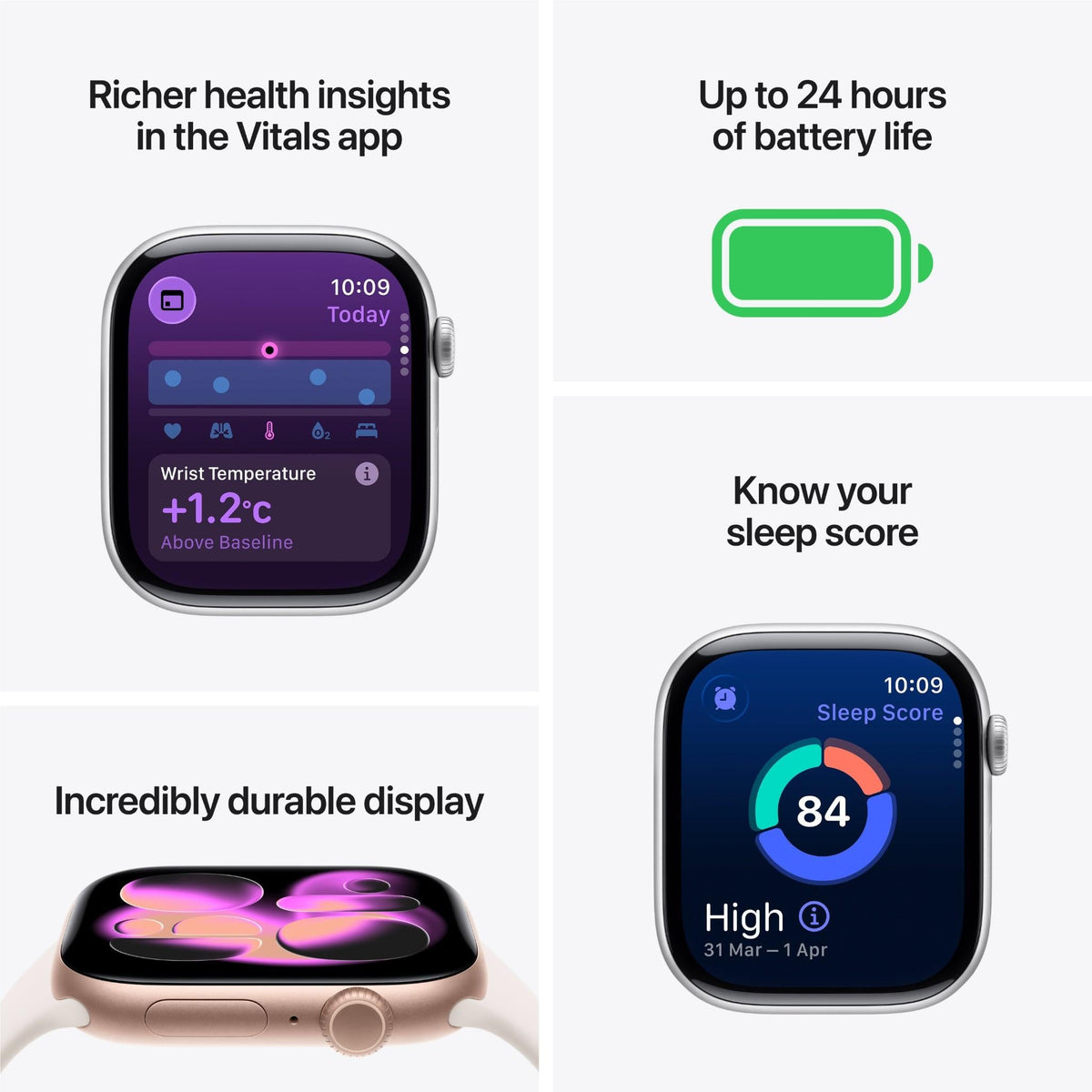 Apple Watch Series 11 46mm Natural Titanium Case GPS + Cellular Natural Milanese Loop (M/L)