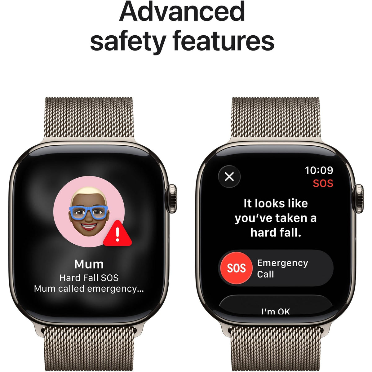 Apple Watch Series 11 46mm Natural Titanium Case GPS + Cellular Natural Milanese Loop (M/L)