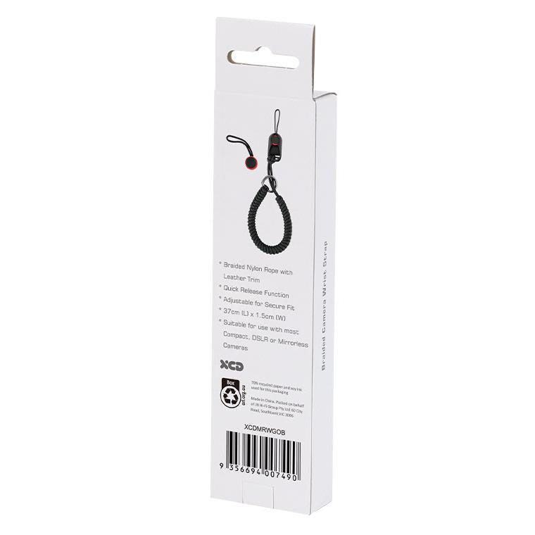 XCD Camera Braided Wrist Strap (Black)