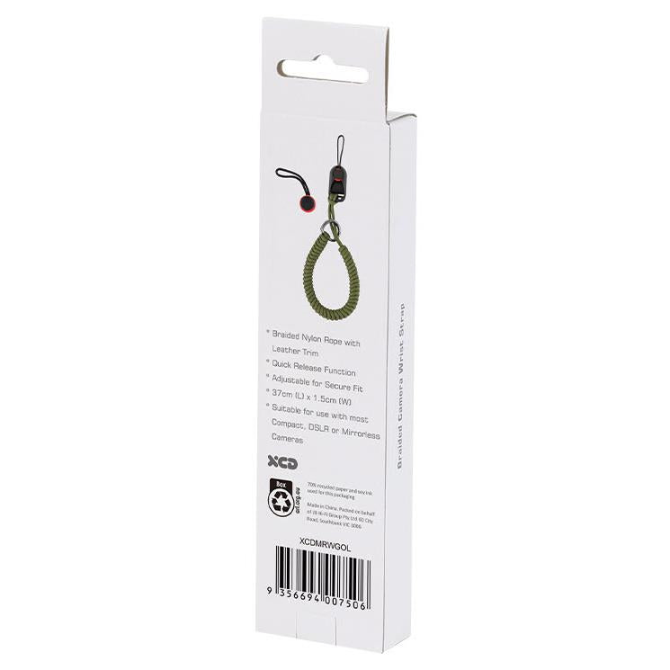 XCD Camera Braided Wrist Strap (Olive)