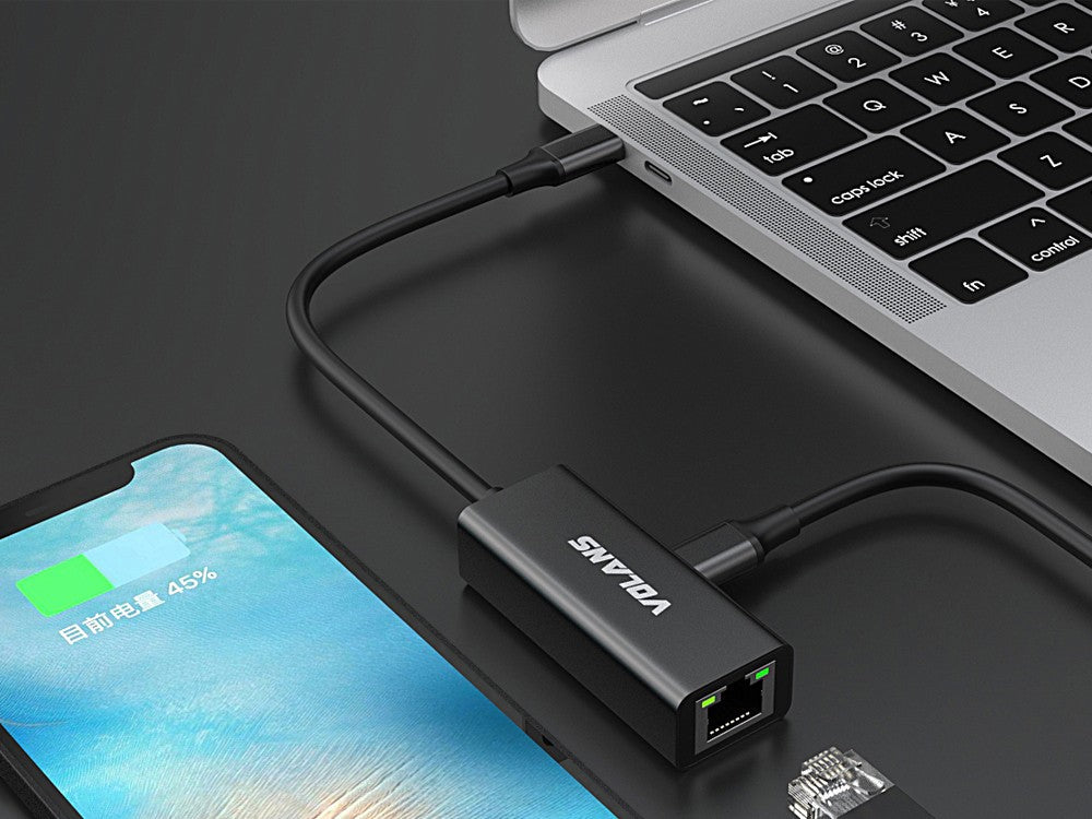 Volans VL-RJ45-CP Aluminium USB-C to Gigabit Ethernet Network Adapter