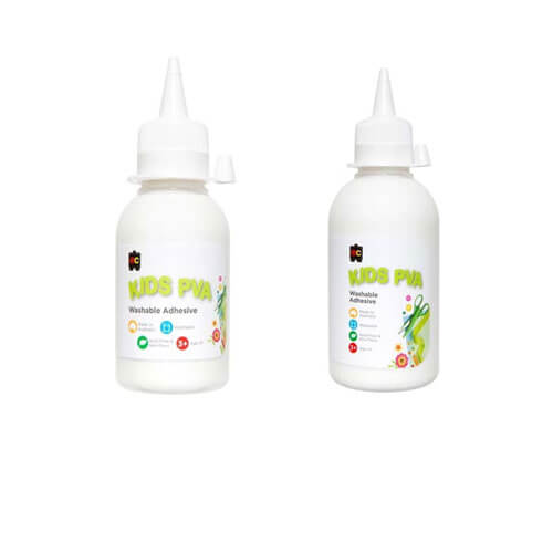 Educational Colours Kids Washable PVA Glue 125ml