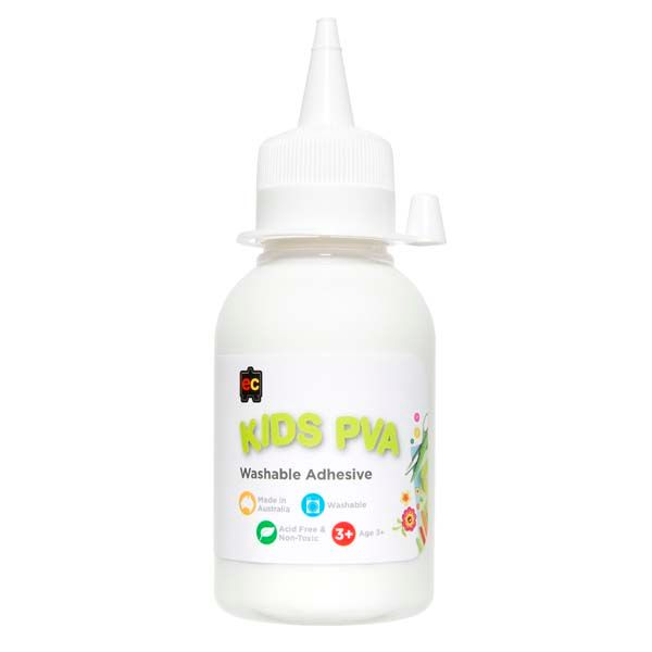 Educational Colours Kids Washable PVA Glue 125ml