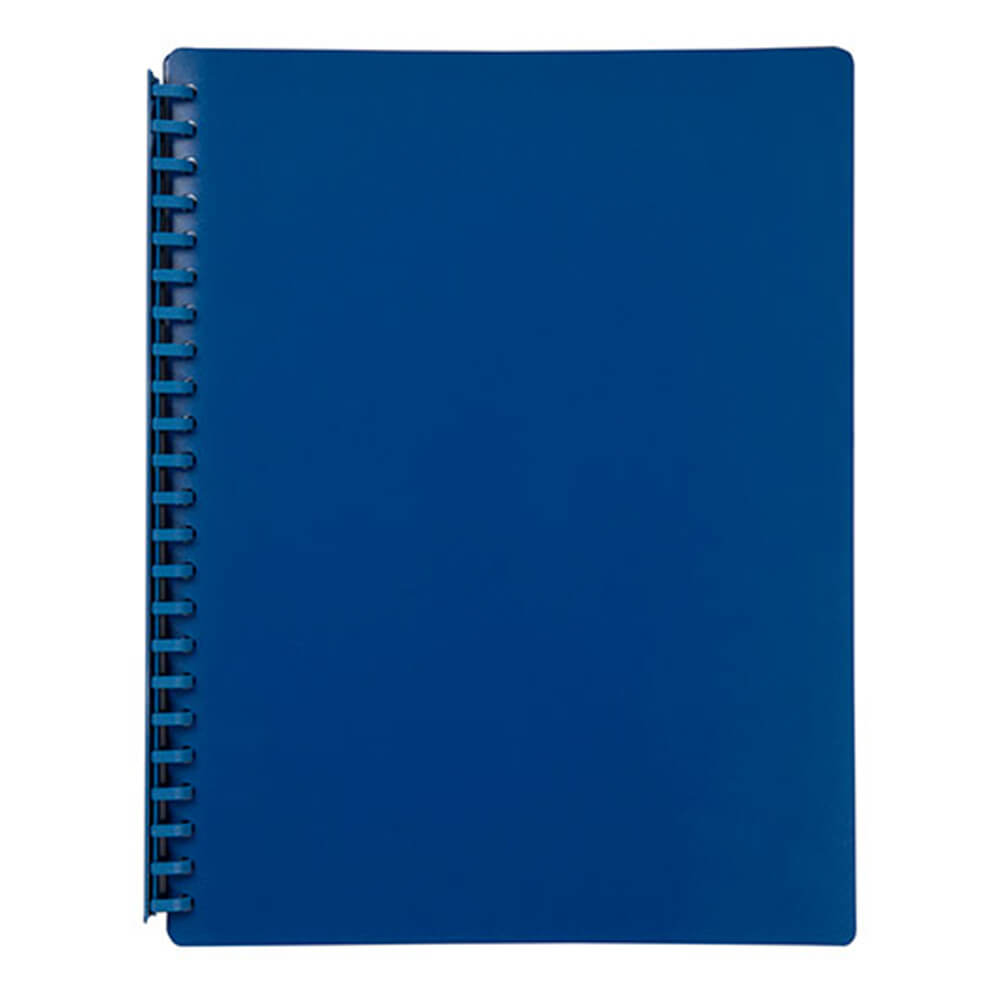 Marbig Refillable Display Book 20 pocket (A4) - Blue