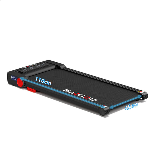 BLACK LORD Treadmill Electric Walking Pad Under Desk Home Gym Fitness 450mm Belt (Black)