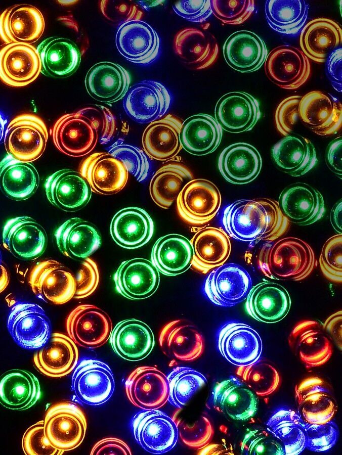 1000 Multi Colour LED String Fairy Lights 8 Function | 50mGreen, Red, Blue & Orange