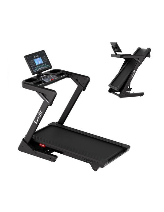 Everfit 3 in 1 Treadmill 30% Auto Incline Foldable Treadmills for Home with LED Lights 500mm Wide Belt