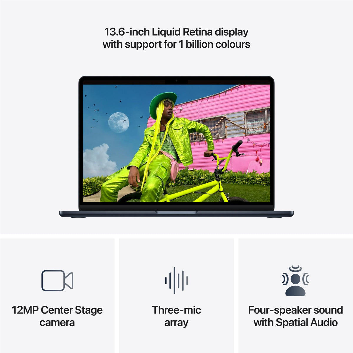 Apple MacBook Air 13-inch with M5 Chip, 512GB/16GB (Midnight)[~Refurbished]