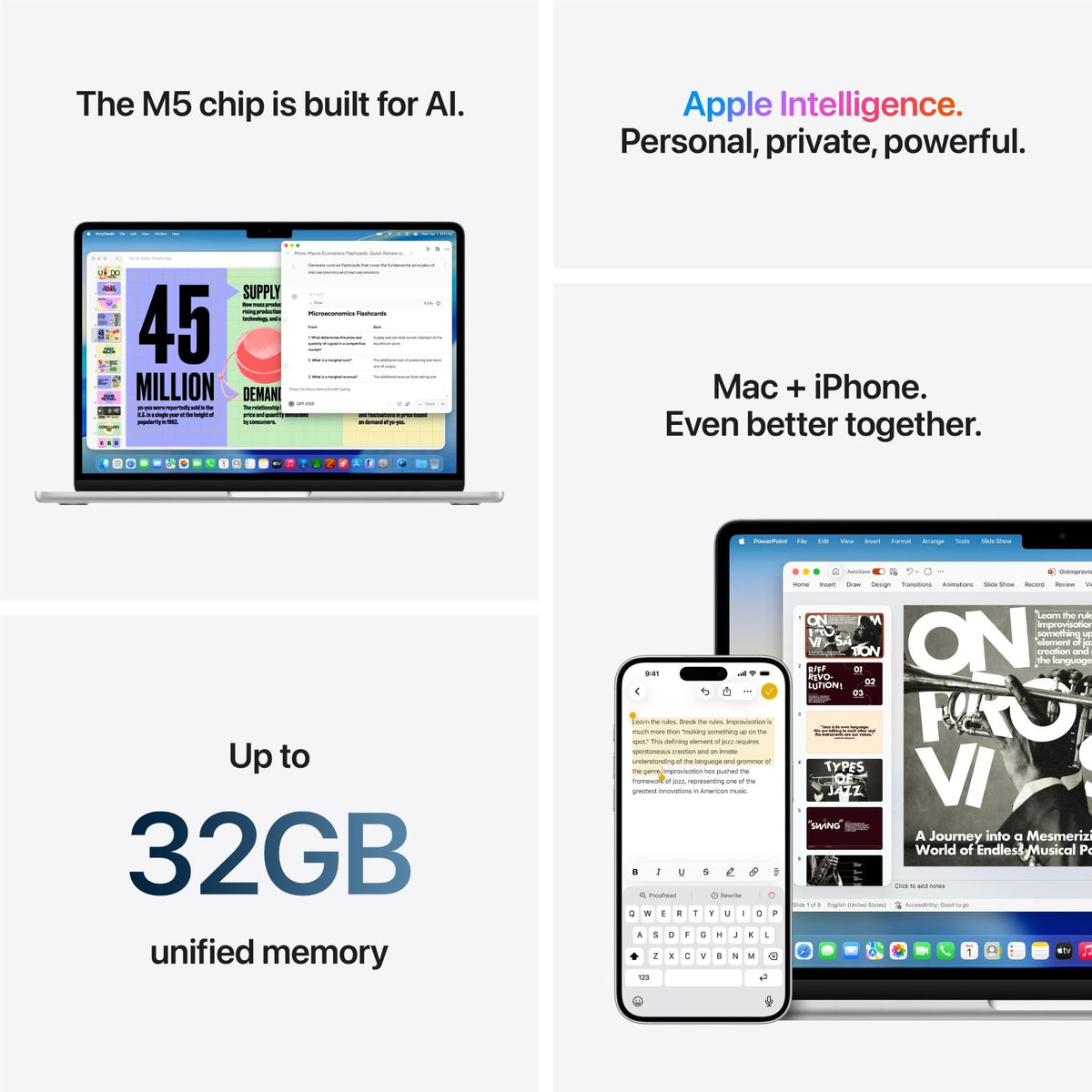 Apple MacBook Air 13-inch with M5 Chip, 512GB/16GB (Midnight)[~Refurbished]