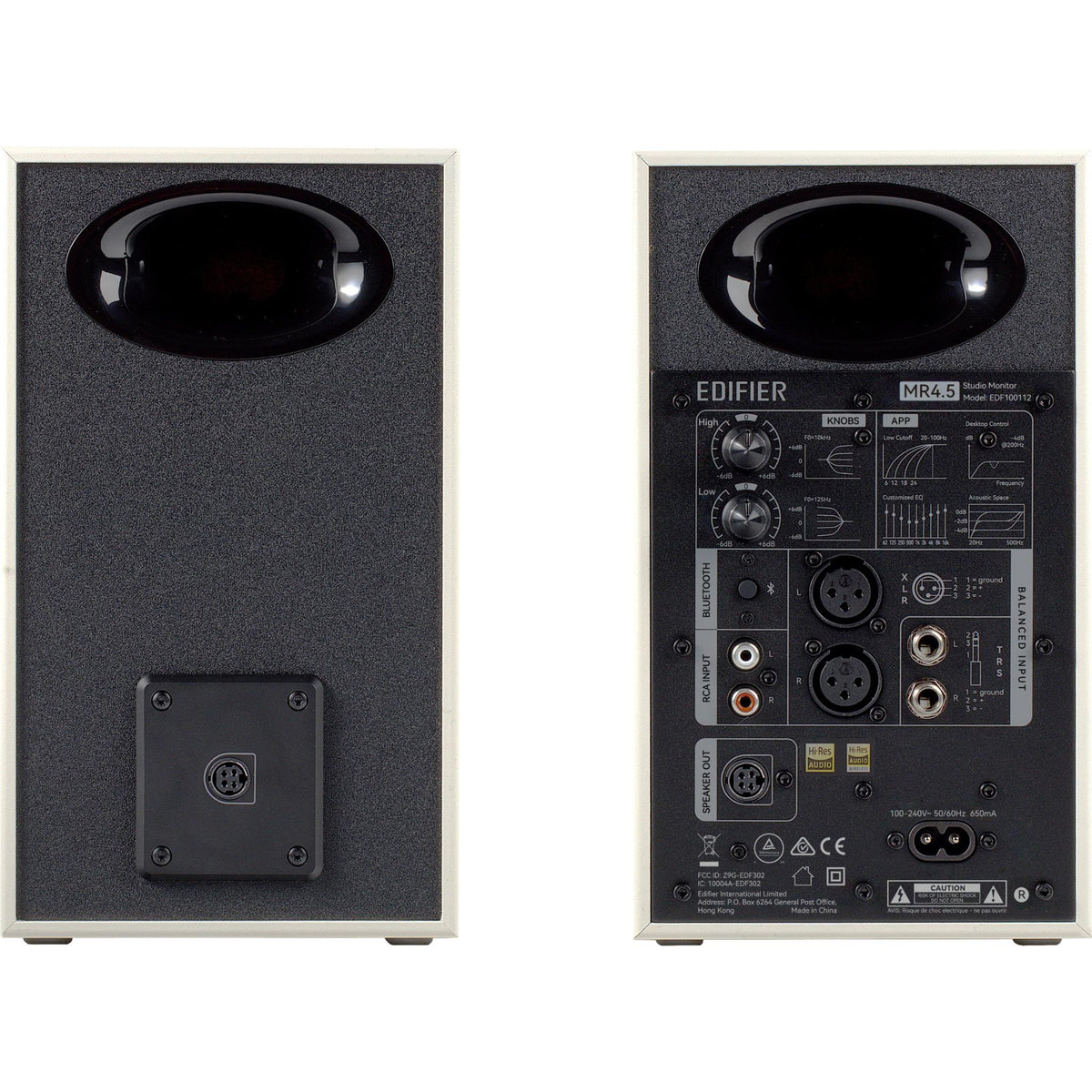 Edifier MR4.5 Powered Studio Monitor Bluetooth Speakers (White)