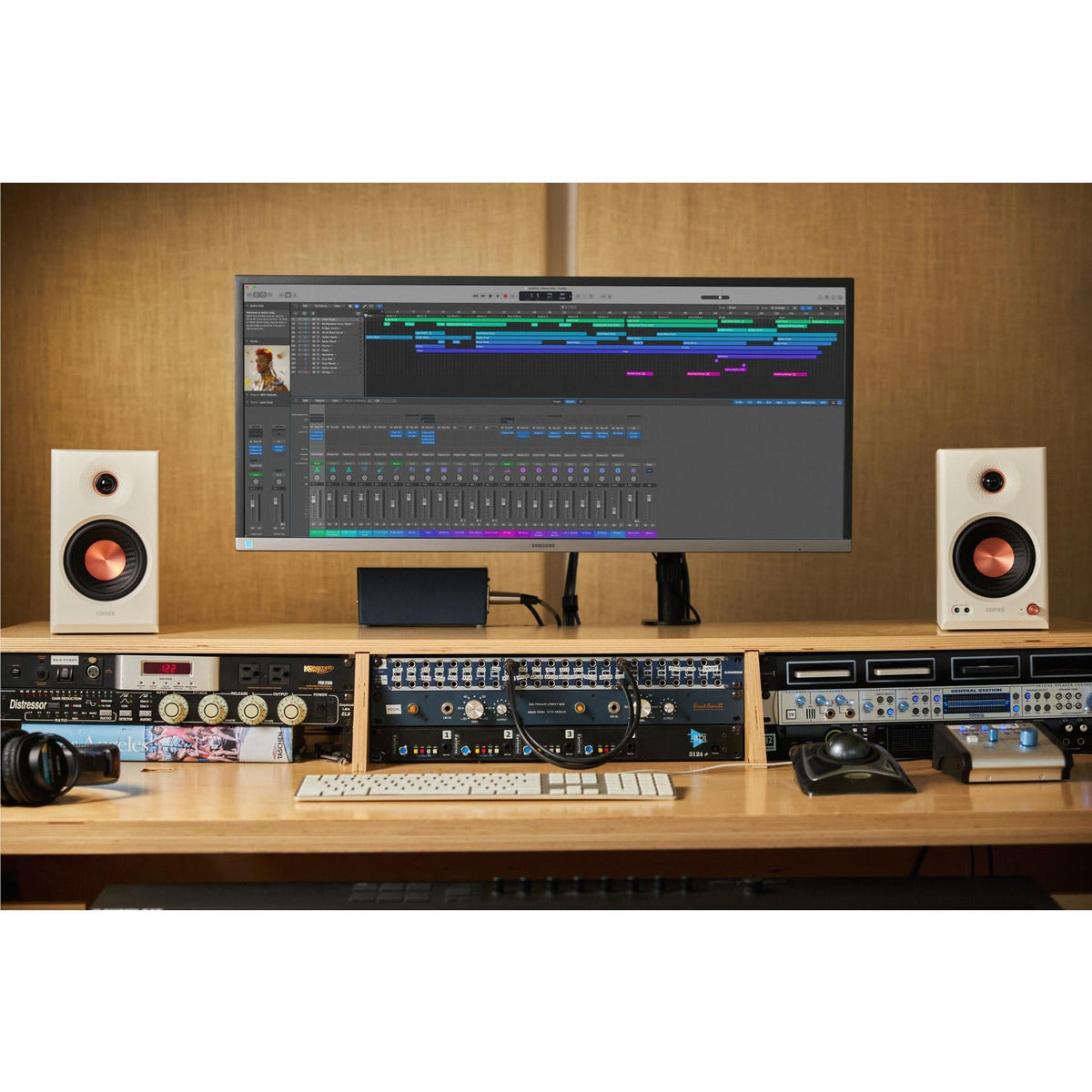 Edifier MR4.5 Powered Studio Monitor Bluetooth Speakers (White)
