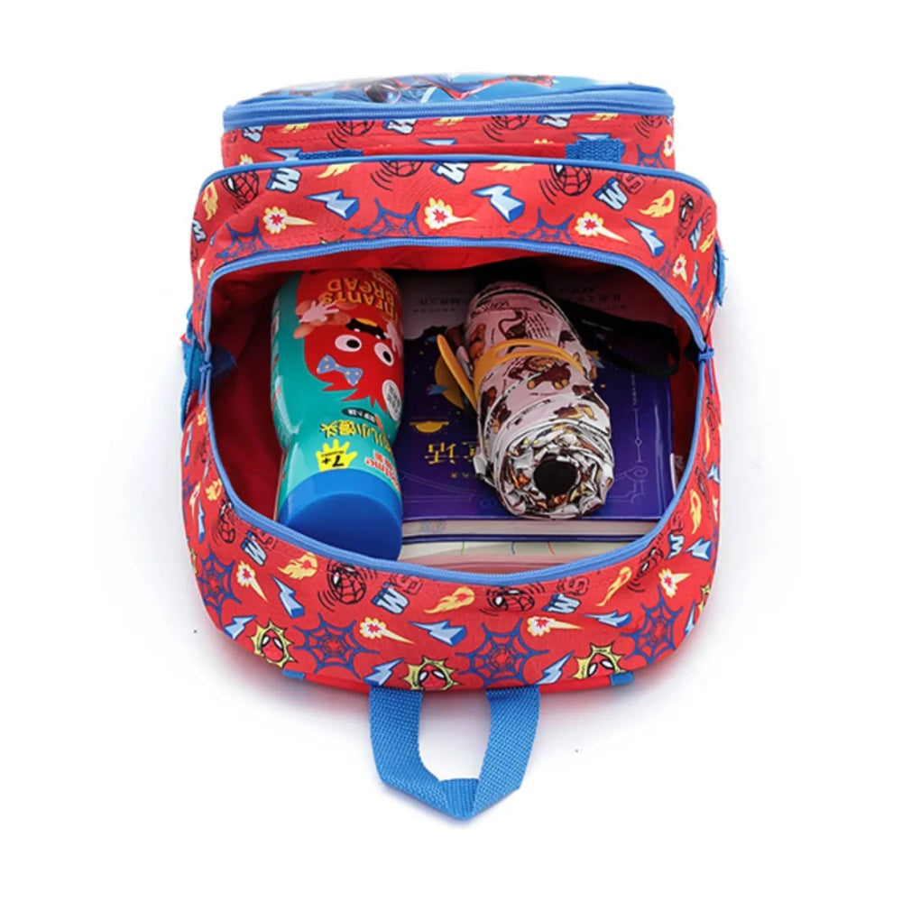 Spiderman Licensed Kids School Backpack Marvel 40cm Detachable Front Cooler Bag