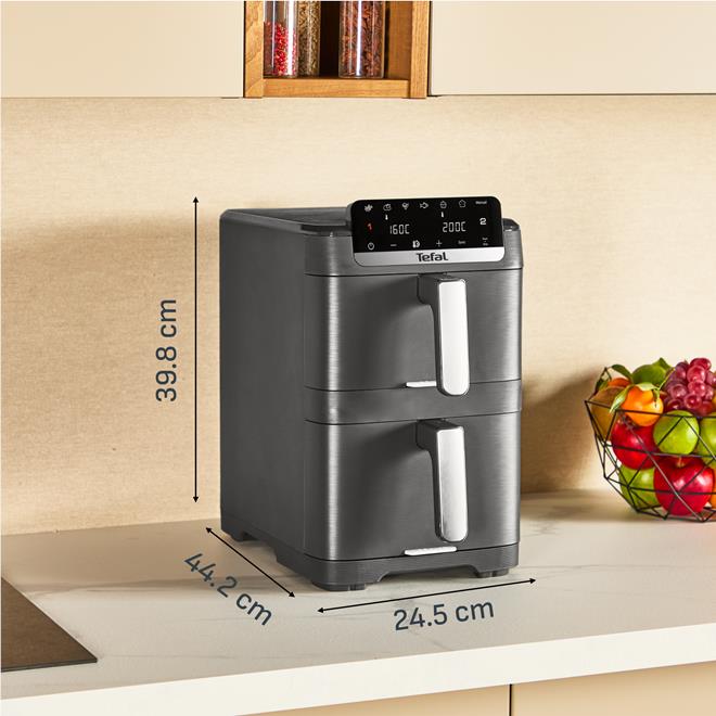 Tefal EY756H Easy Fry Stack 10L Detachable Front Air Fryer