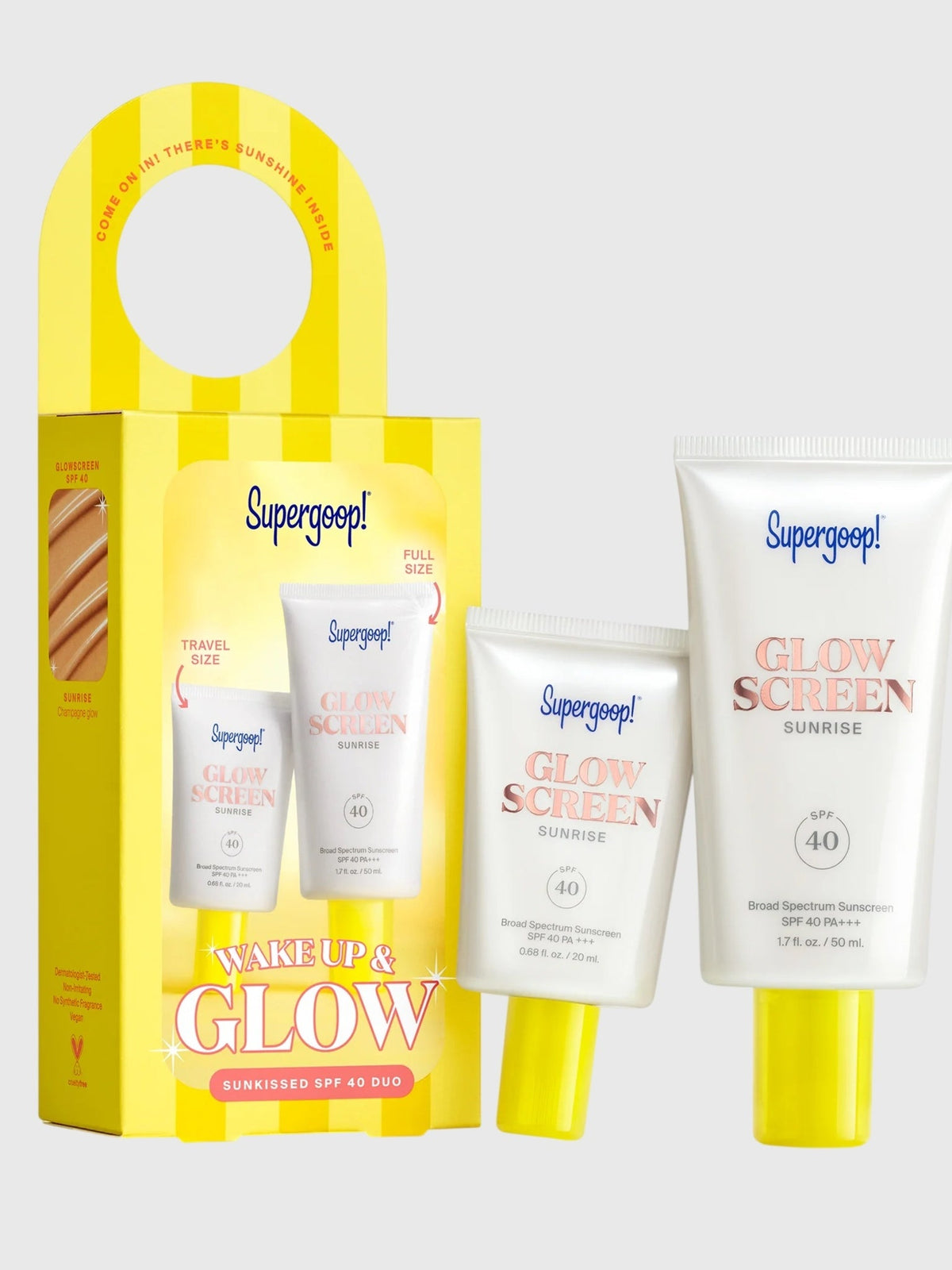 Supergoop Wake Up & Glow Sunkissed SPF Duo