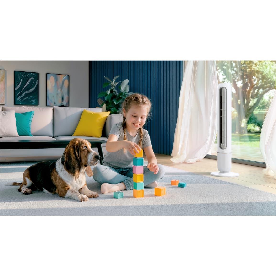 Philips 5500 Series Tower Fan (Arctic White)