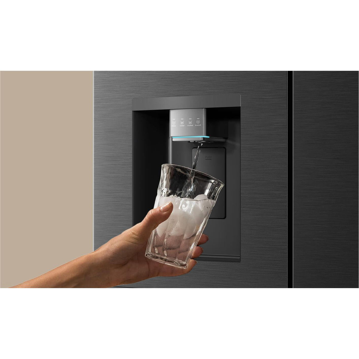 Haier HRF690YZC 624L Quad Door Fridge (Black)