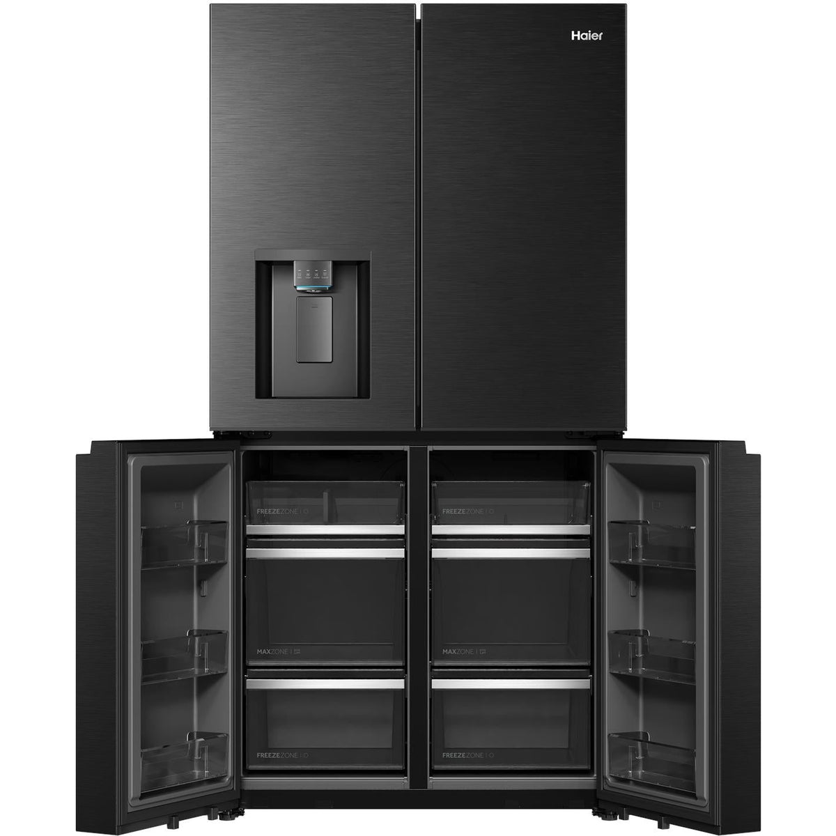 Haier HRF690YZC 624L Quad Door Fridge (Black)