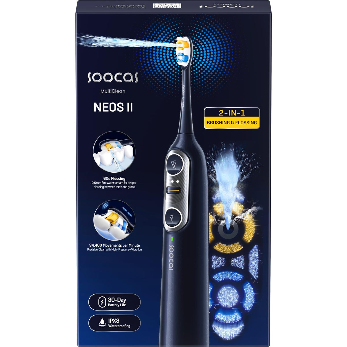 Soocas NEOS II Ultra Electric Toothbrush (Dark Violet)