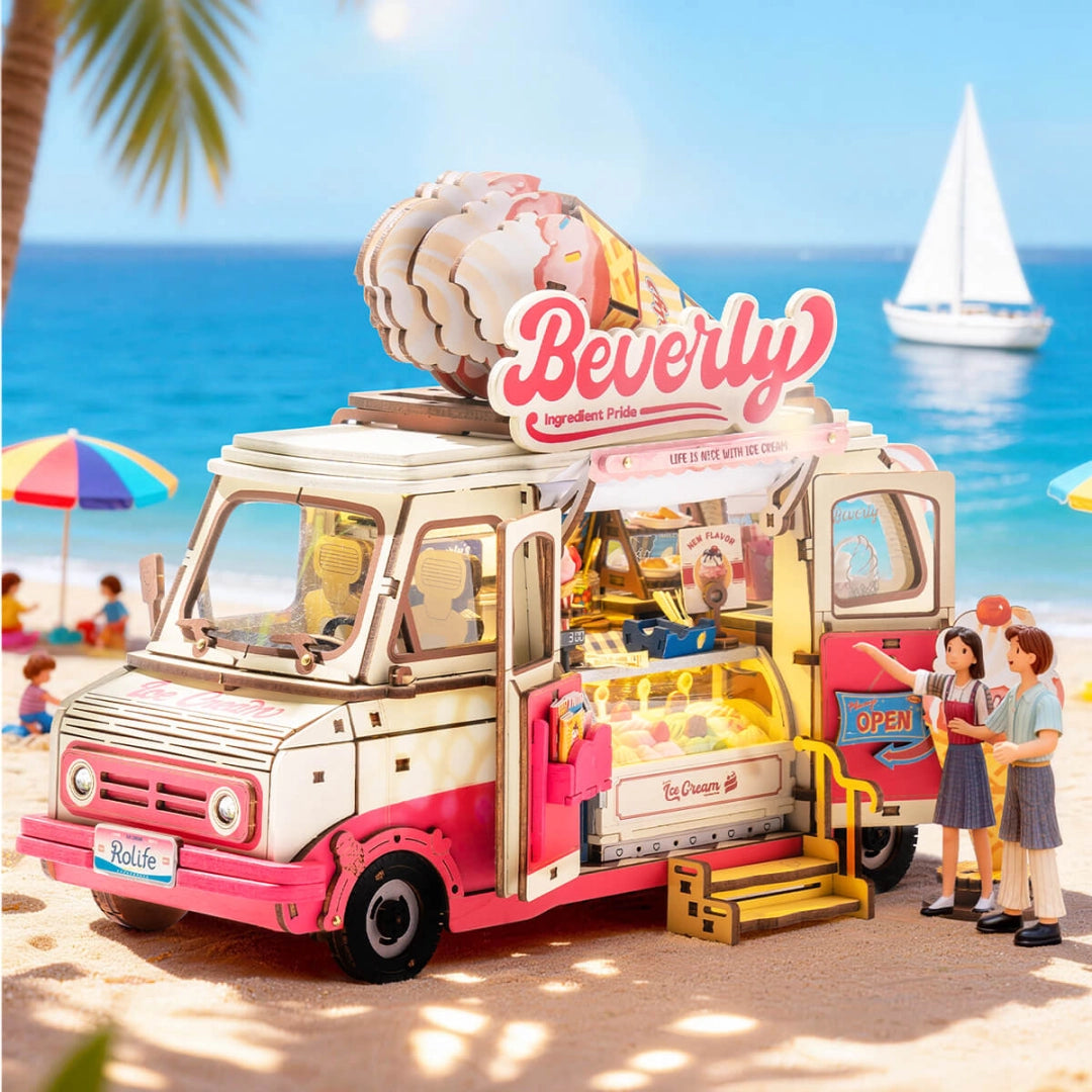 Robotime DIY Beverly's Ice Cream Truck