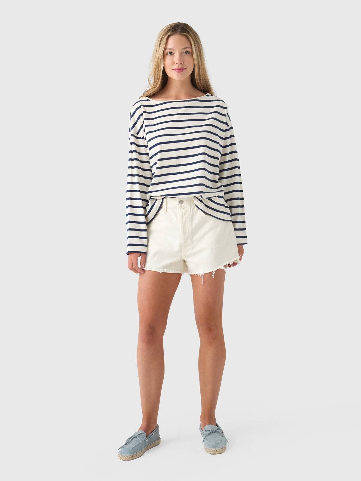 Citizens Of Humanity Women's Boat Neck Long Sleeve Tee