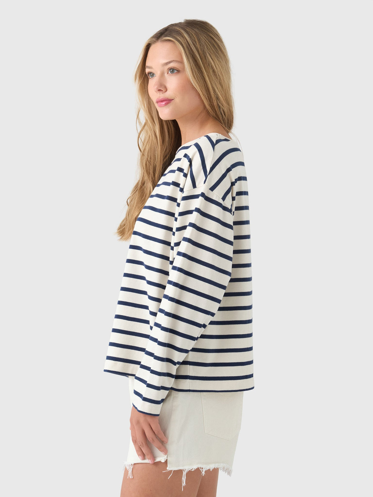 Citizens Of Humanity Women's Boat Neck Long Sleeve Tee