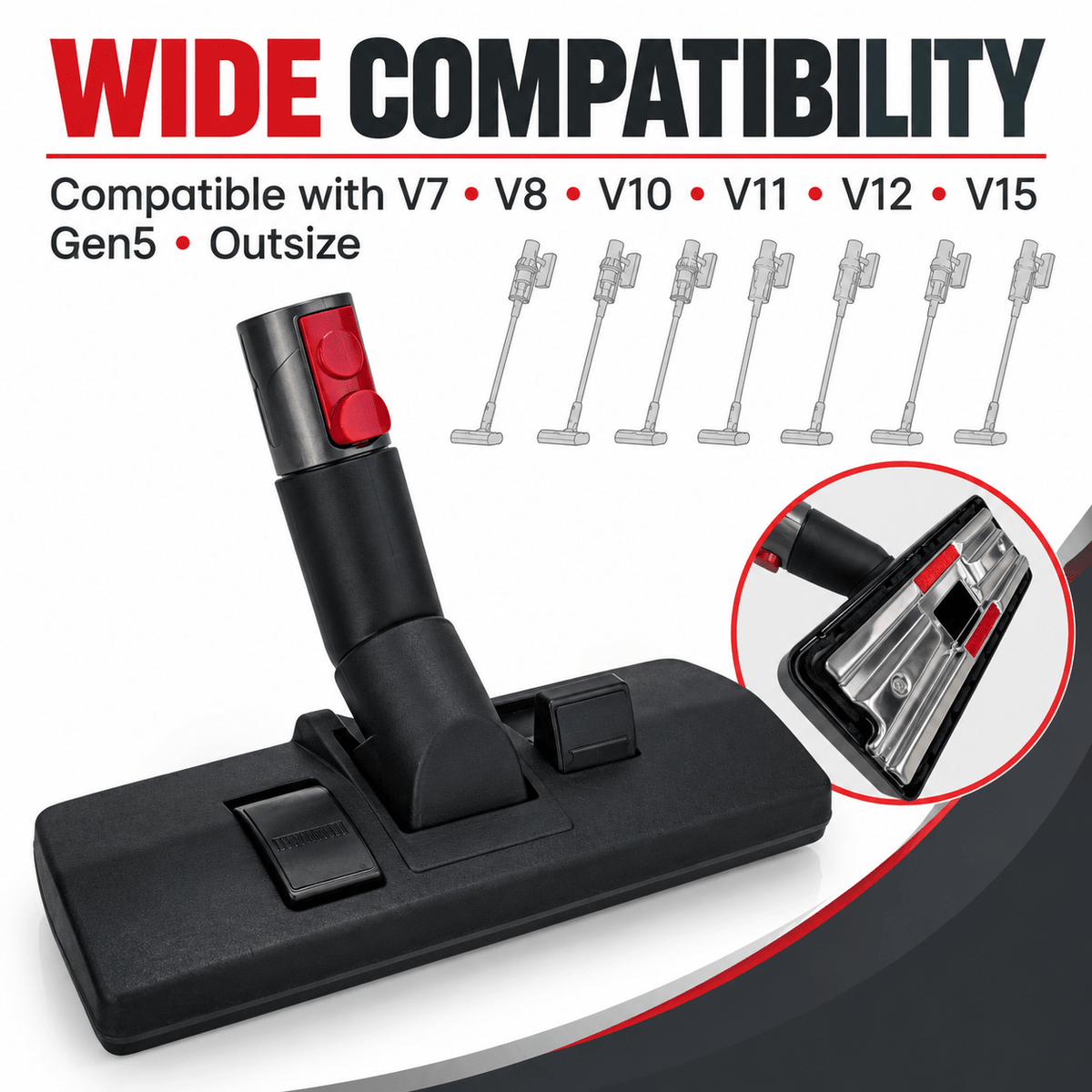 TAVICE Replacement Floor   Tool Compatible with V7 V8 V10 V11 V15 Gen5 Outsize