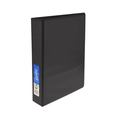 Bantex 4 D-Ring Insert Binder 65mm A4 - Black
