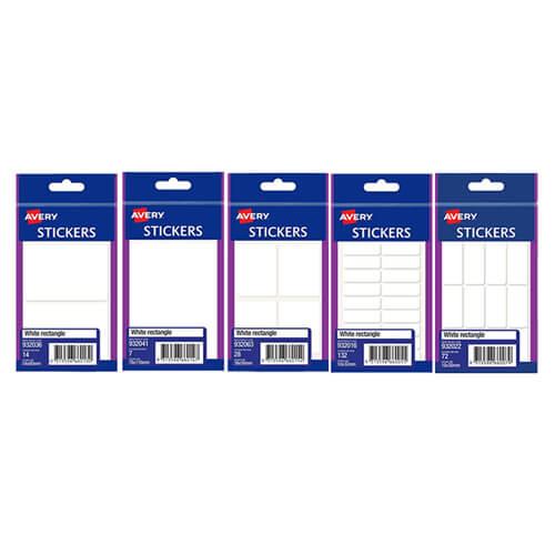 Avery Multi-purpose Rectangle Stickers (Pack of 10) - 18x38