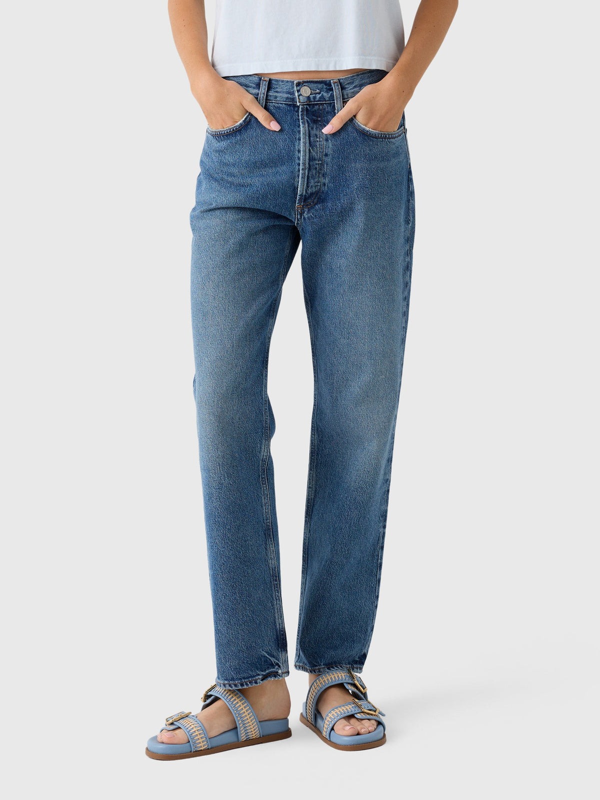 Agolde Women's Lana Straight Jean