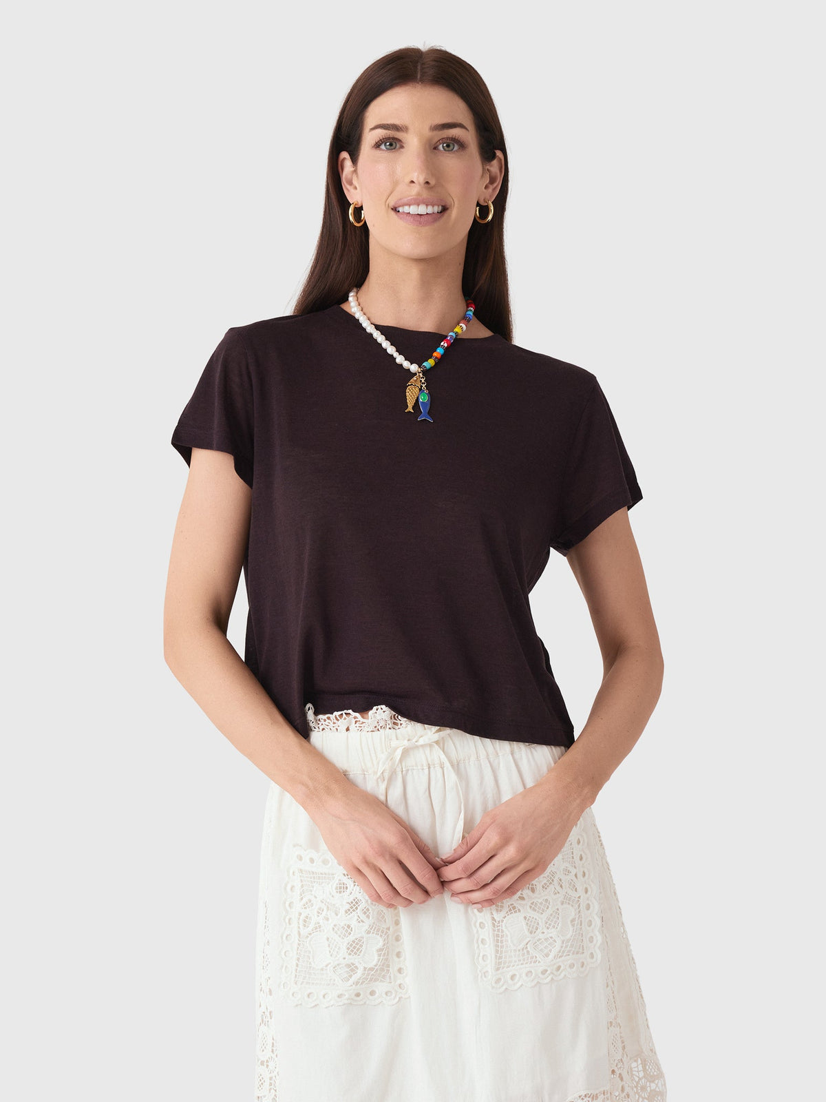 Agolde Women's Adine Shrunken Tee