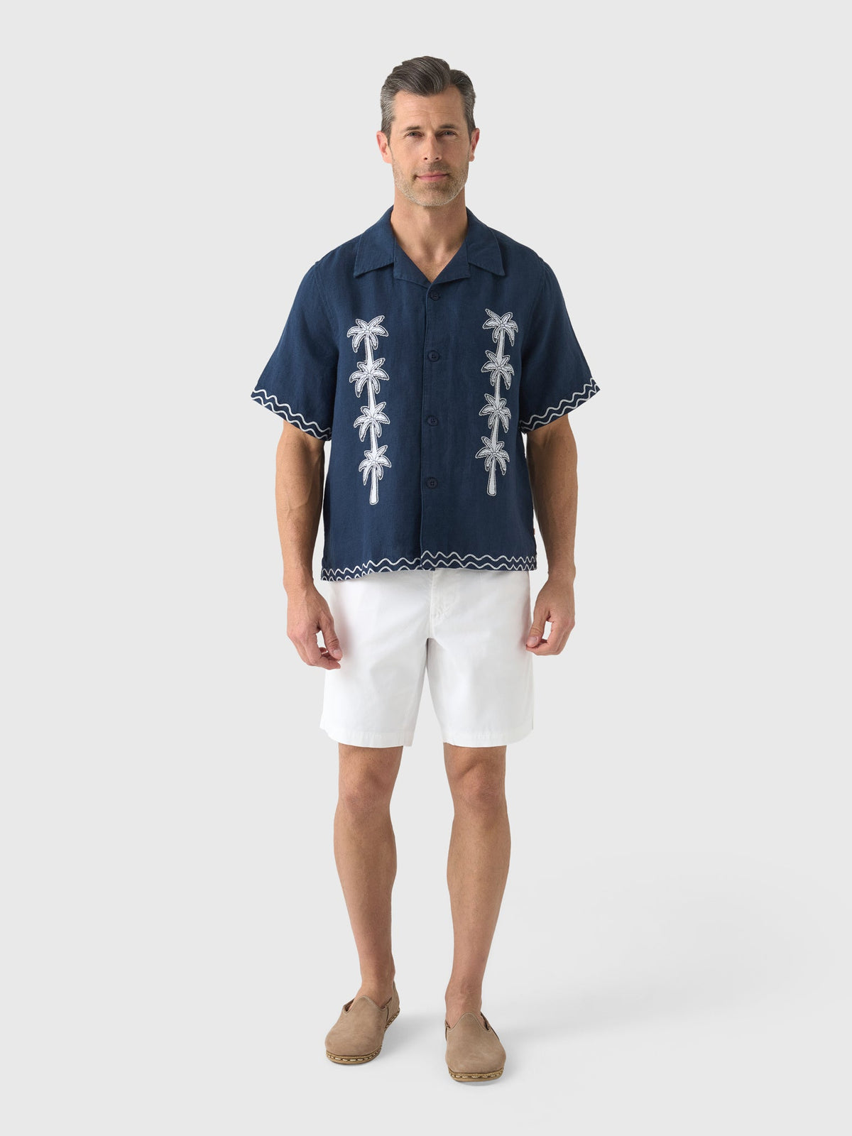 Far Afield Men's Veloso Palm Appliqué Shirt