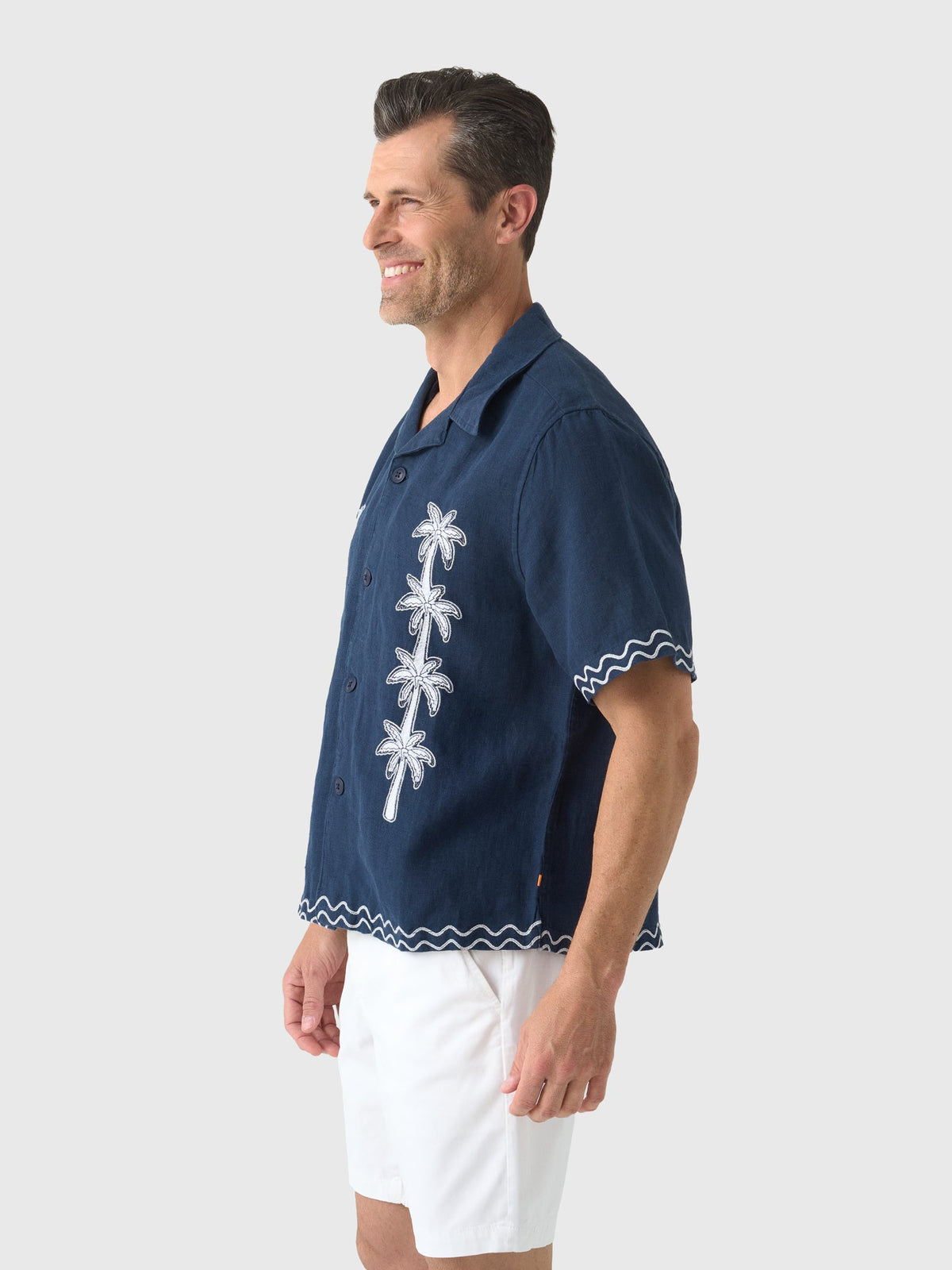 Far Afield Men's Veloso Palm Appliqué Shirt