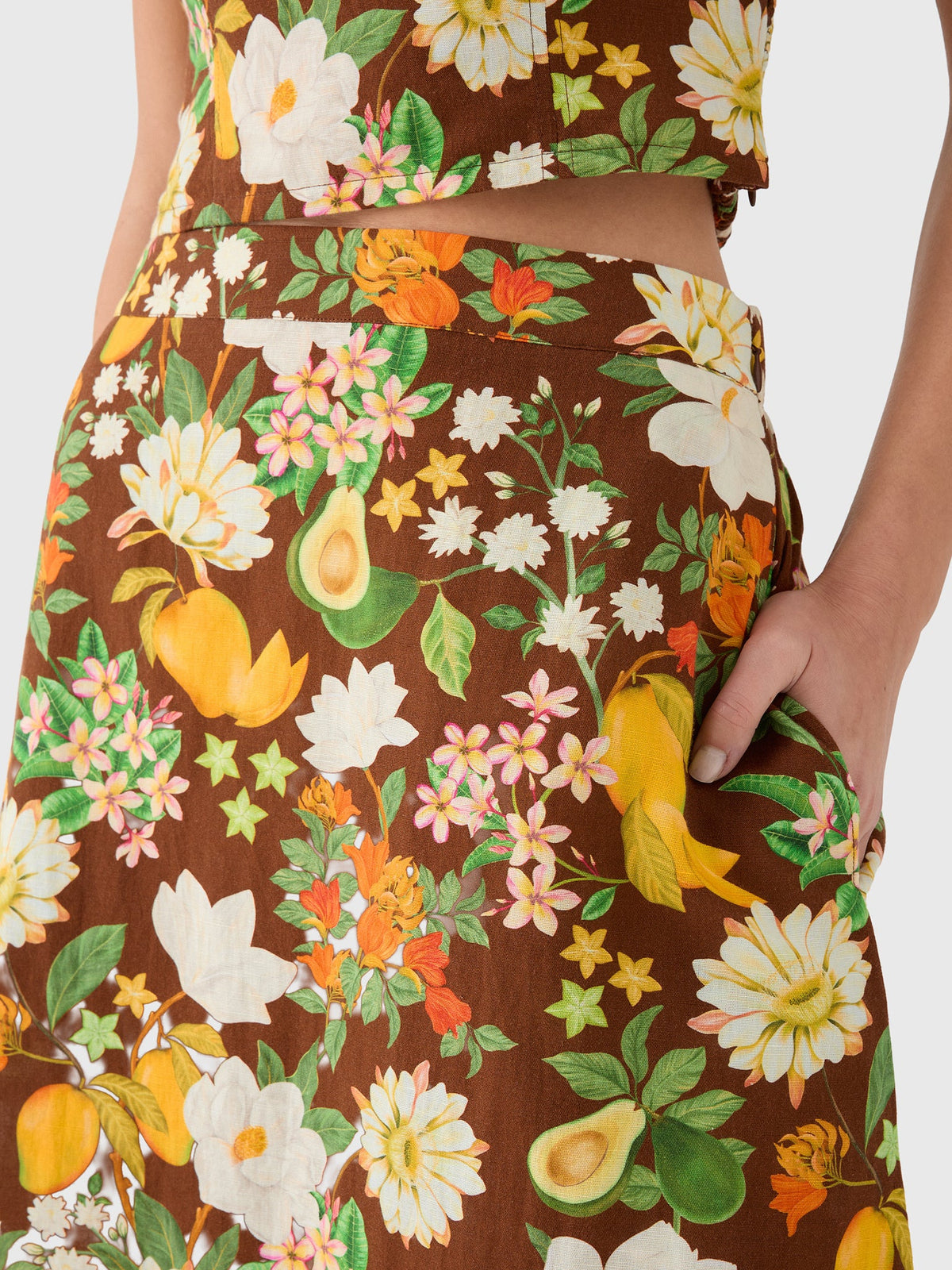 Verandah Women's Floral Maxi Skirt