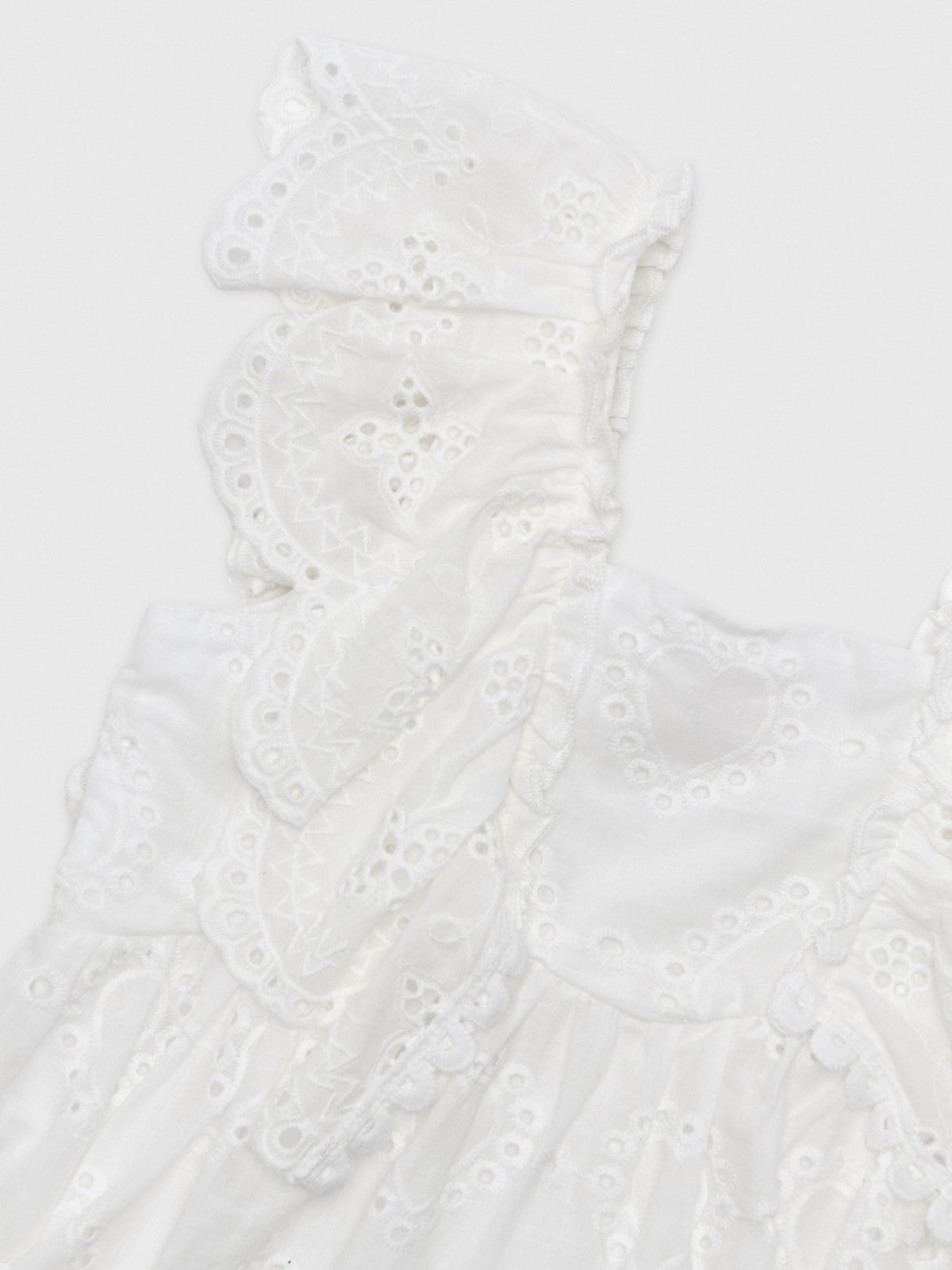 Baby Sara Girls' Empire Ruffle Eyelet Dress