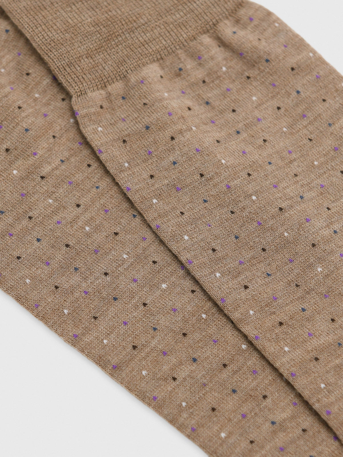 Lorenzo Uomo Men's Merino Wool Pin Dot Dress Socks