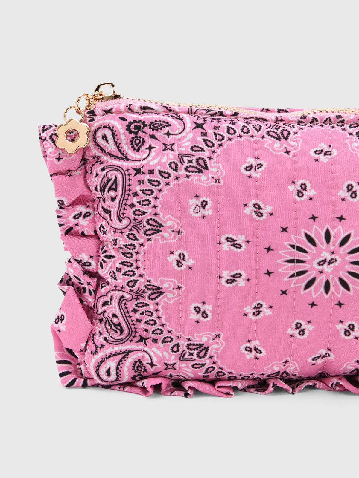 The Shop Bandana Ruffle Pouch