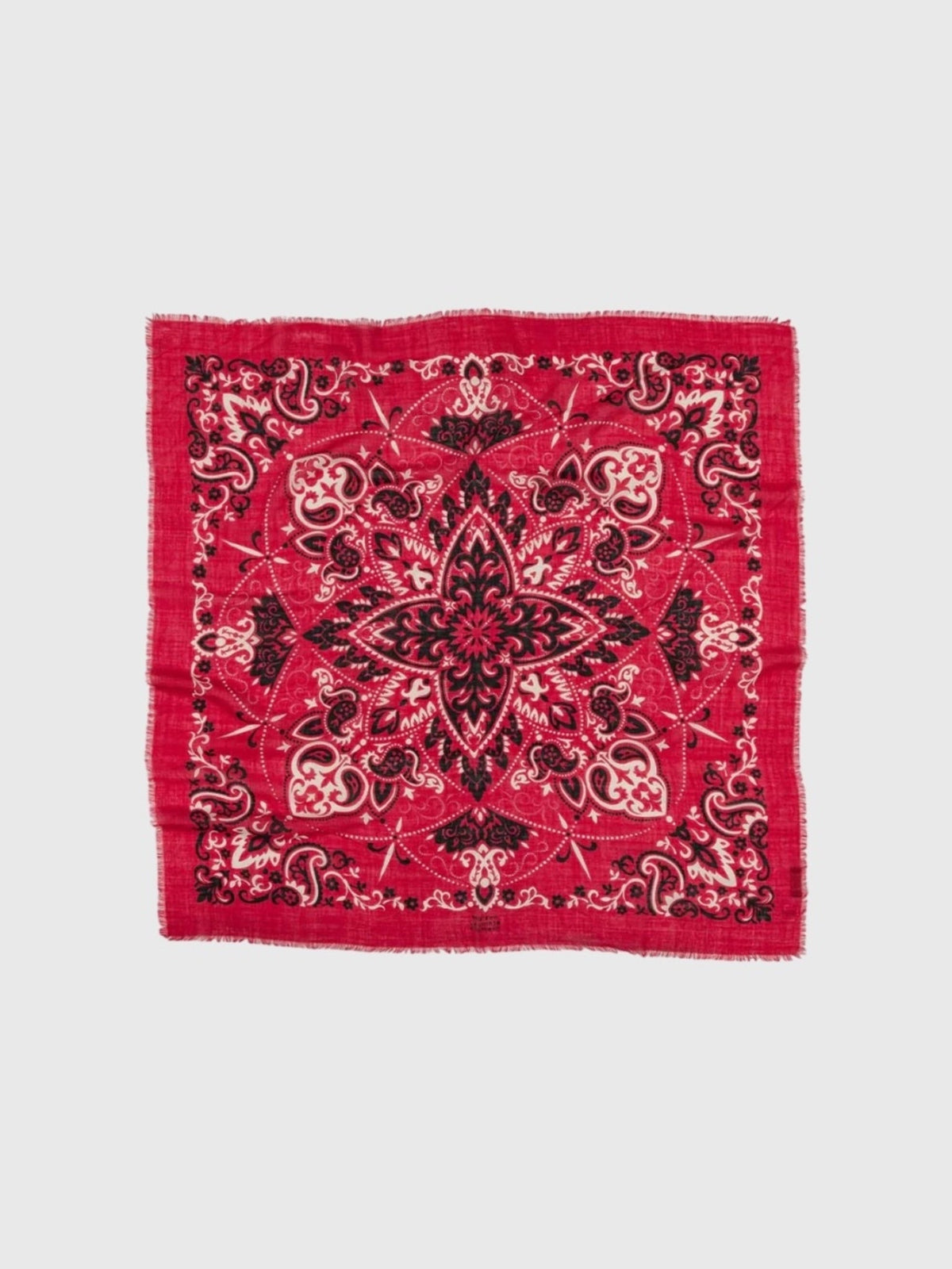 Maison Lecomte Flament Bandana Wool Silk Scarf