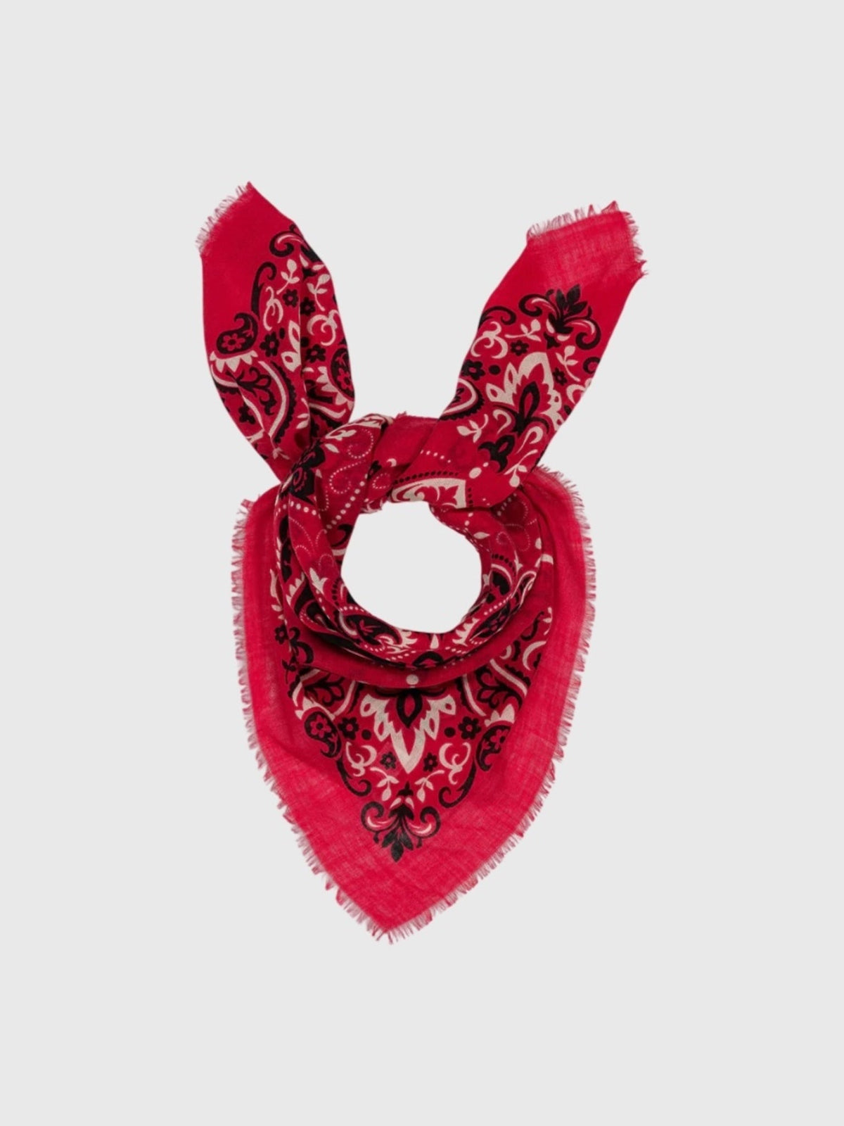 Maison Lecomte Flament Bandana Wool Silk Scarf