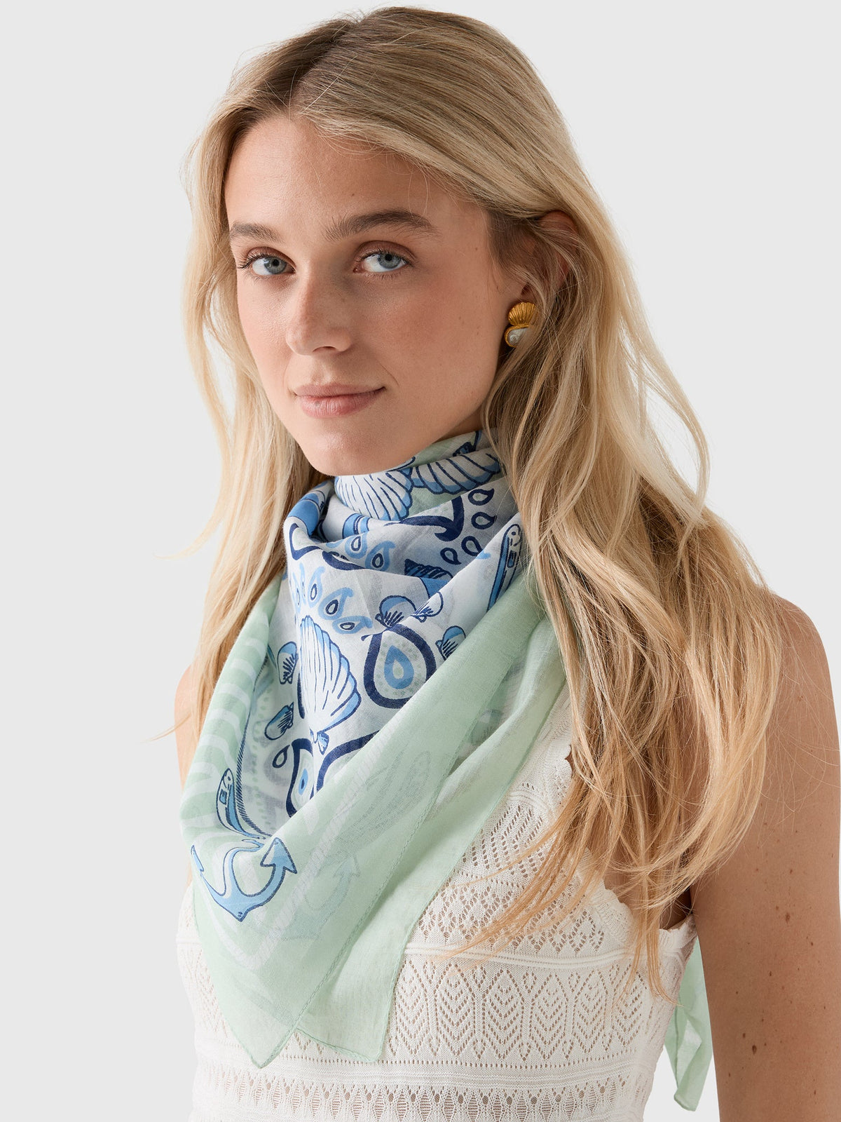 Maison Lecomte Flament Bretagne Cotton Scarf