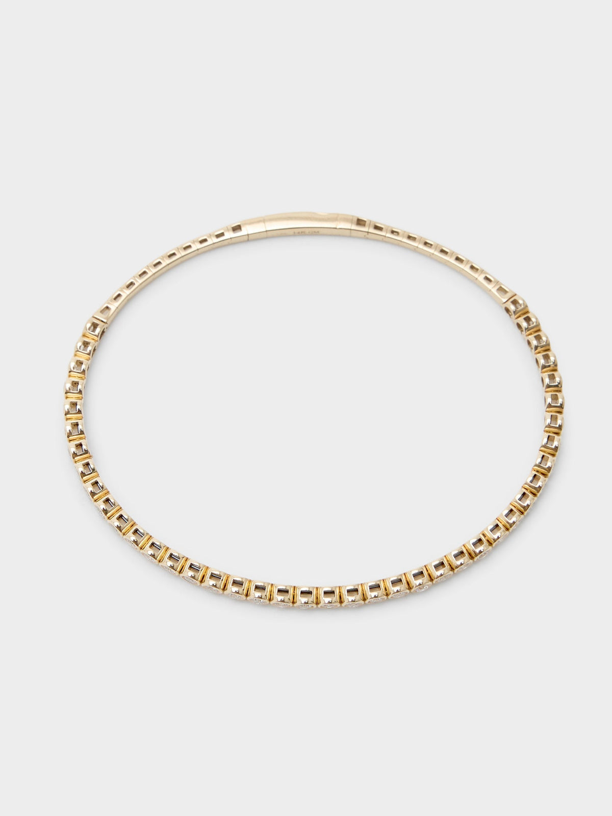 Francie B. Bezel Diamond Flex Bracelet