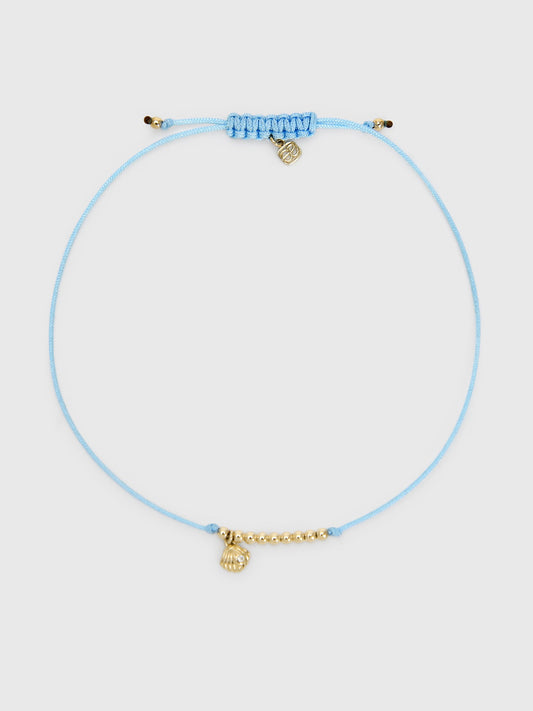 Sydney Evan Tiny Clam Shell Cord Bracelet