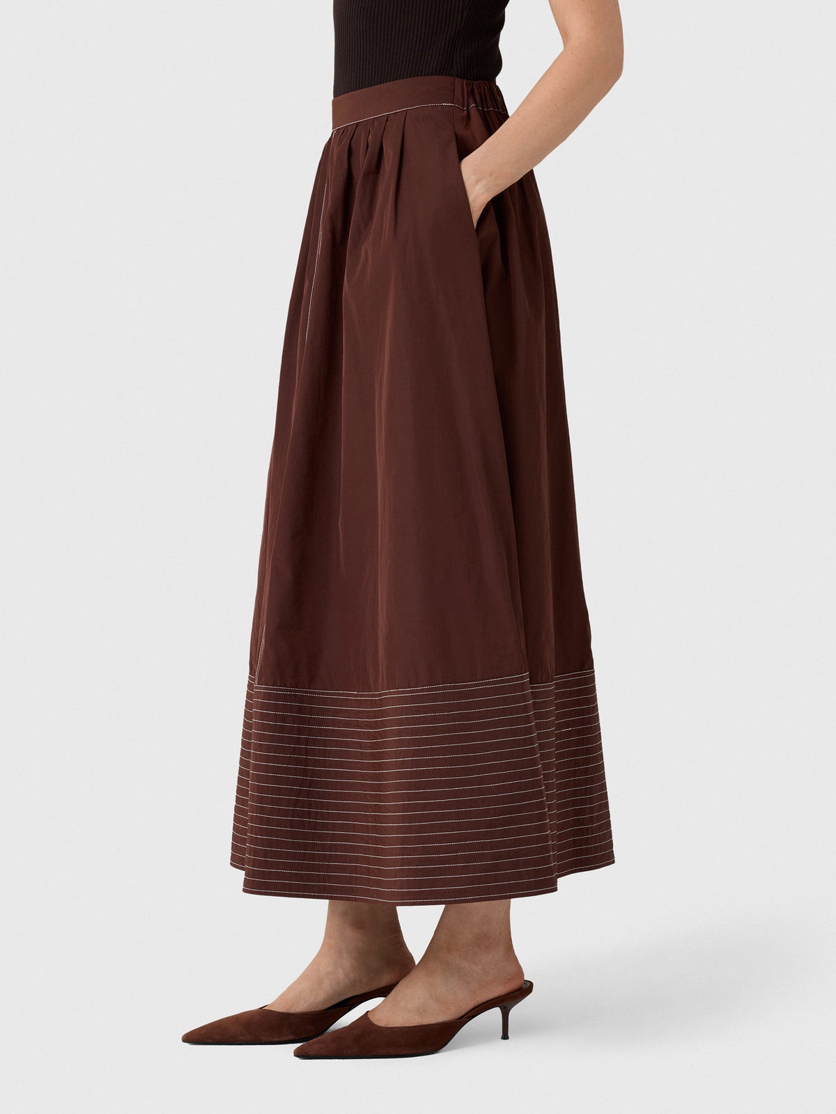 Rosie Assoulin Women's Paneled Hem Skirt